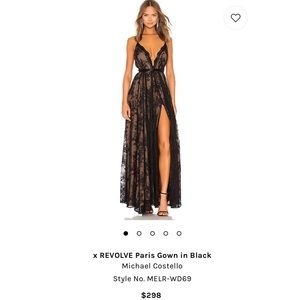 Michael Costello x REVOLVE gown